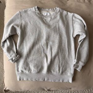 Aritzia Light Gray Crewneck Sweatshirt